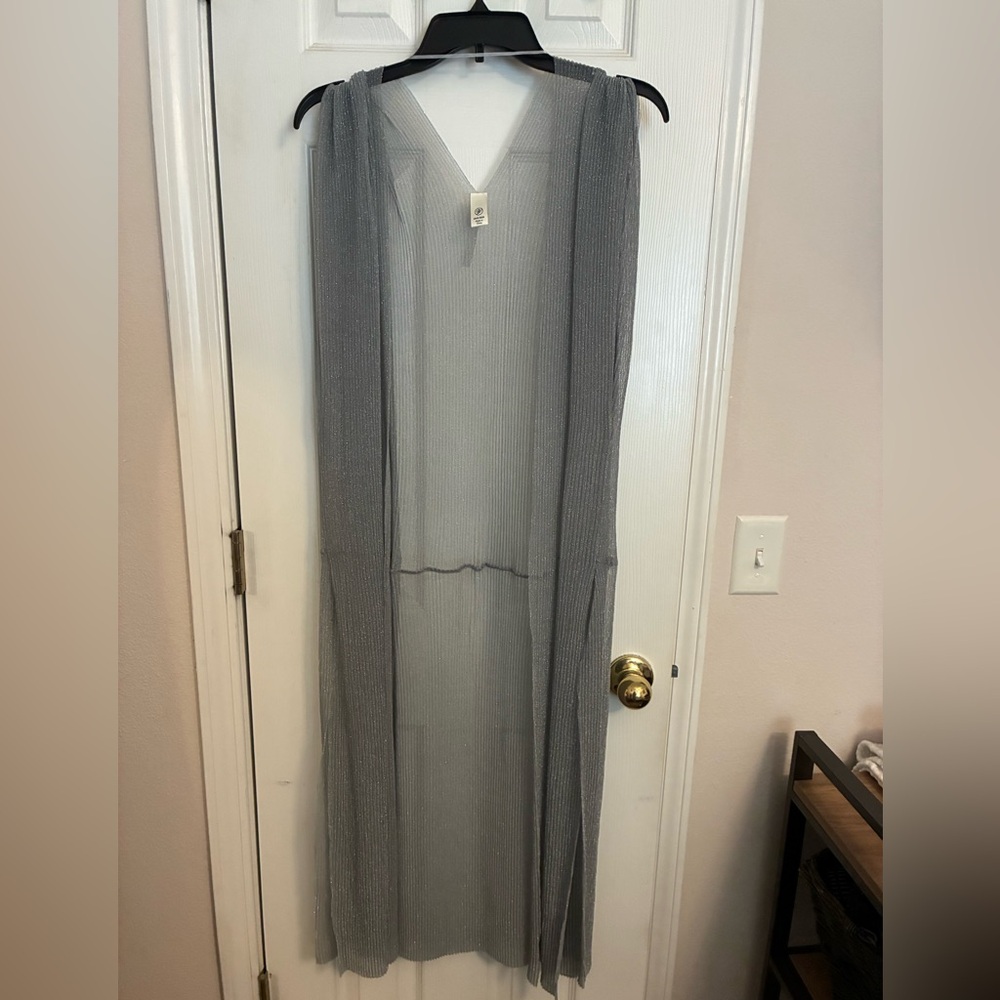 Sheer Gray Maxi Dress
